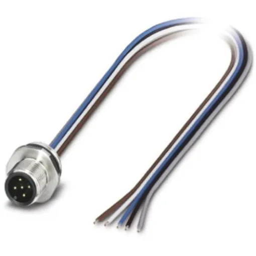 Phoenix Contact Straight Male 5 way M12 to Unterminated Sensor Actuator Cable, 5m - 1554568 product image