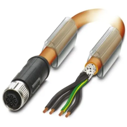 Phoenix Contact Straight Female 4 way M12 to Unterminated Sensor Actuator Cable, 1.5m - 1424096 product image