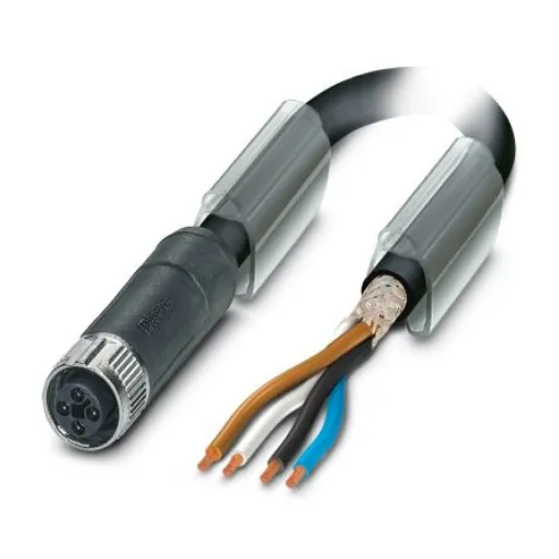 Phoenix Contact Straight Female 4 way M12 to Unterminated Sensor Actuator Cable, 1.5m - 1424112 product image