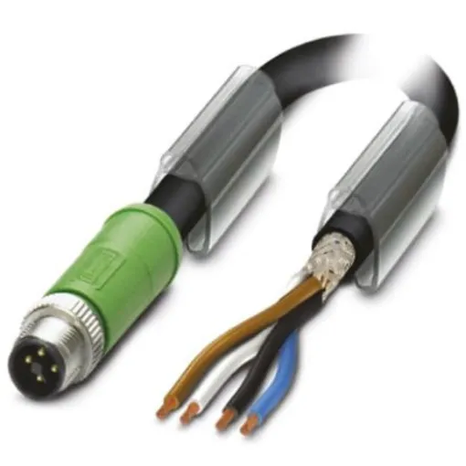 Phoenix Contact Straight Male 4 way M12 to Unterminated Sensor Actuator Cable, 3m - 1424121 product image