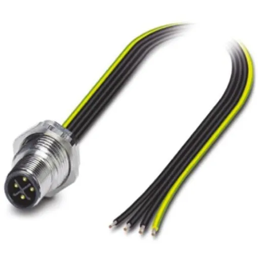 Phoenix Contact Straight Male 4 way M12 to Unterminated Sensor Actuator Cable, 5m - 1424132 product image