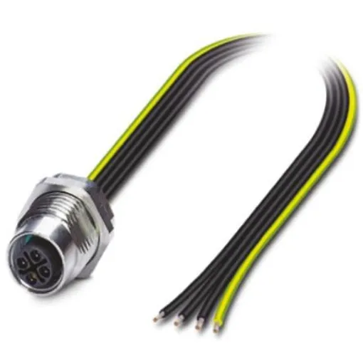 Phoenix Contact Straight Female 4 way M12 to Unterminated Sensor Actuator Cable, 5m - 1424133 product image