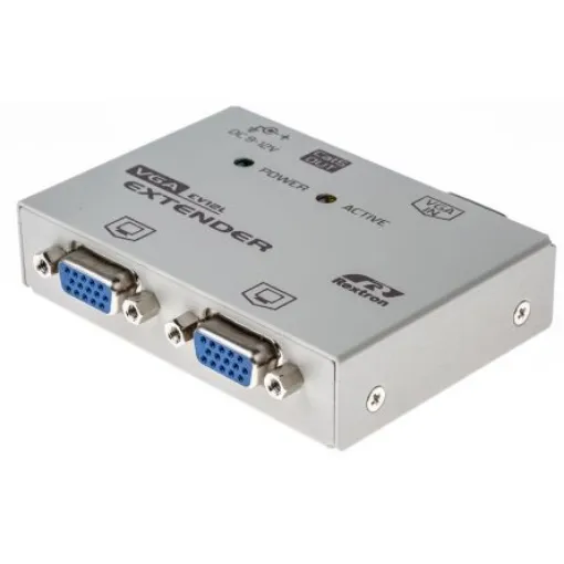 NewLink 2 Port VGA over CATx Extender Pair 150m, 1280 x 800 Maximum Resolution - KVM-VGAXT product image