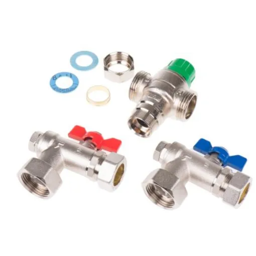Reliance Brass Thermostatic Mixing Valve, 22mm - HEAT110785 product image