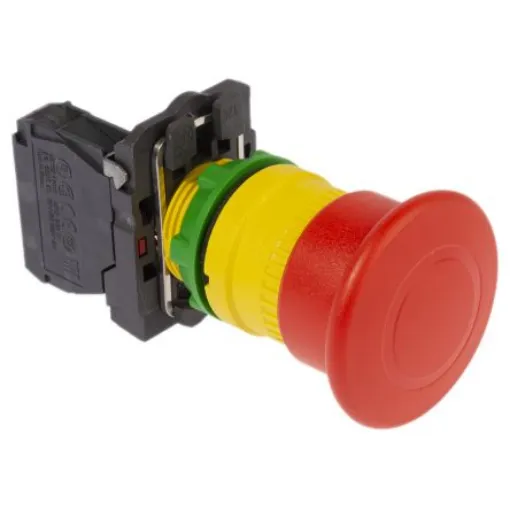 Schneider Electric Harmony XB5 Series Pull Release Emergency Stop Push Button, Panel Mount, 22mm Cutout, 1NC, IP66 - XB5AT842 product image