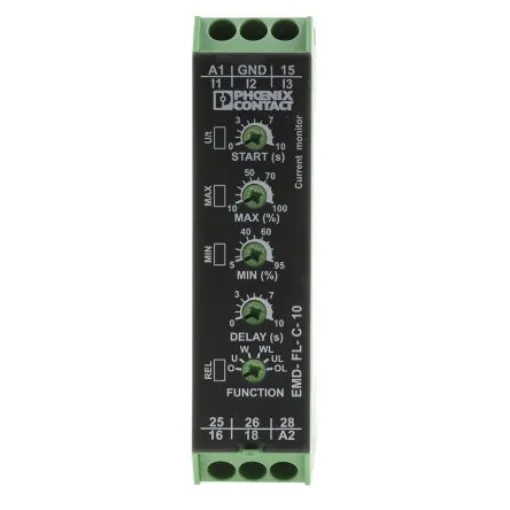 Phoenix Contact Current Monitoring Relay, 1 Phase, DPDT, DIN Rail - 2866022 product image