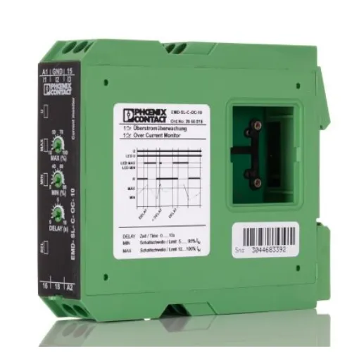 Phoenix Contact Current Monitoring Relay, 1 Phase, SPDT, DIN Rail - 2866019 product image