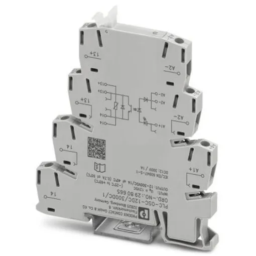 Phoenix Contact PLC-OSC- 12DC/300DC/1 Series Solid State Interface Relay, DIN Rail Mount - 2980665 product image