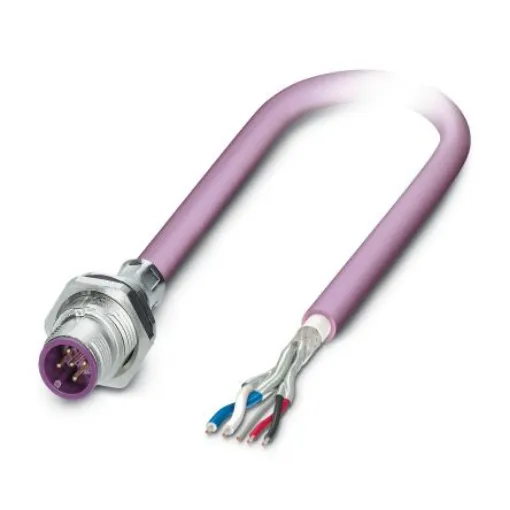 Phoenix Contact Straight Male 5 way M12 to Unterminated Bus Cable, 1m - 1534436 product image