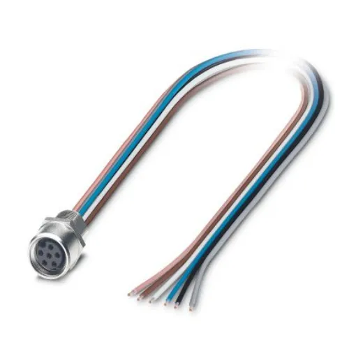 Phoenix Contact Straight Female 6 way M8 to Unterminated Sensor Actuator Cable, 5m - 1542677 product image