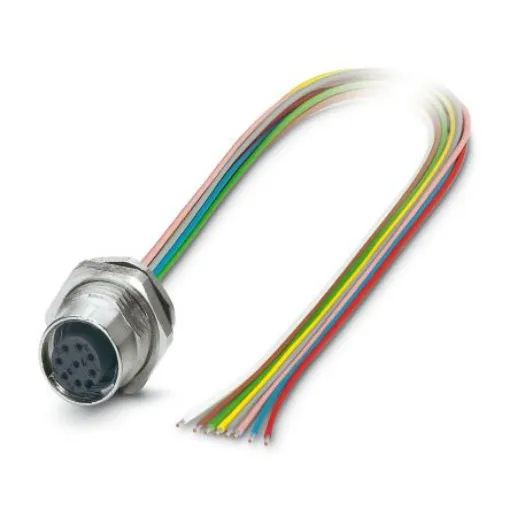 Phoenix Contact Straight Female 8 way M12 to Unterminated Sensor Actuator Cable, 5m - 1542732 product image