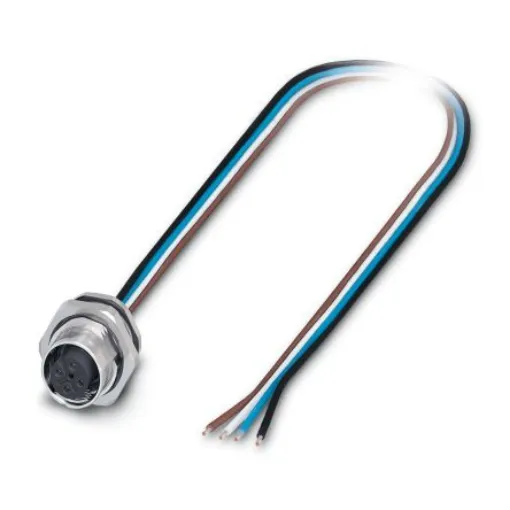 Phoenix Contact Straight Female 4 way M12 to Unterminated Sensor Actuator Cable, 5m - 1556621 product image
