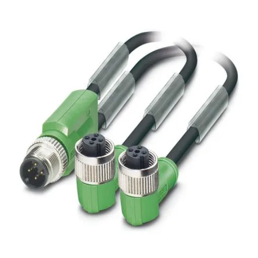 Phoenix Contact Straight Female 3 way M12 to Straight Male 3 way M12 Sensor Actuator Cable, 600mm - 1669000 product image