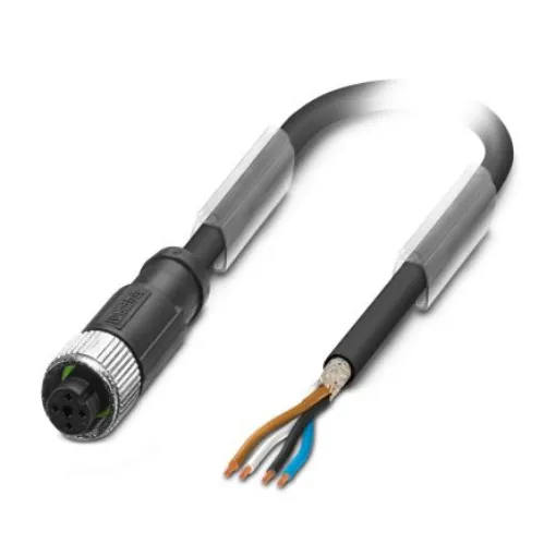 Phoenix Contact Straight Female 4 way M12 to Unterminated Sensor Actuator Cable, 1.5m - 1682841 product image
