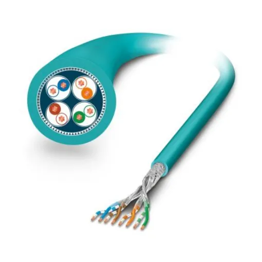 Phoenix Contact, 100m Cat6a, Blue, S/FTP Shielded, Unterminated PUR Sheath - 1416347 product image