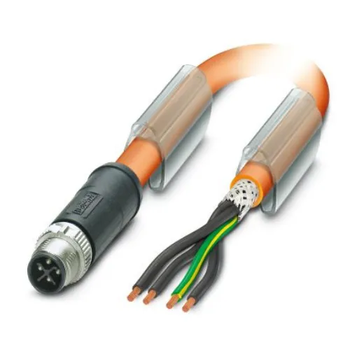 Phoenix Contact Straight Male 4 way M12 to Unterminated Sensor Actuator Cable, 5m - 1424245 product image