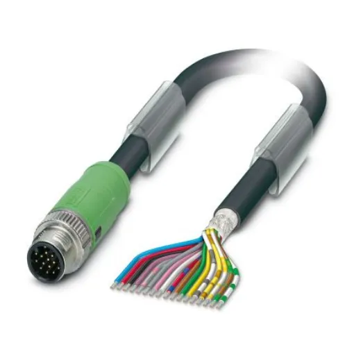 Phoenix Contact Straight Male 17 way M12 to Unterminated Sensor Actuator Cable, 10m - 1430239 product image
