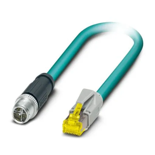 Phoenix Contact, 20m Cat6a M12 to Male RJ45 Male, Terminated PUR Sheath - 1440656 product image