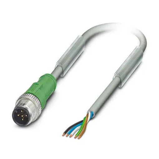 Phoenix Contact Straight Male 5 way M12 to Unterminated Sensor Actuator Cable, 5m - 1457241 product image