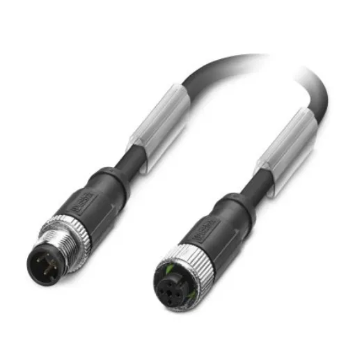 Phoenix Contact Straight Female 4 way M12 to Straight Male 4 way M12 Sensor Actuator Cable, 3m - 1500871 product image