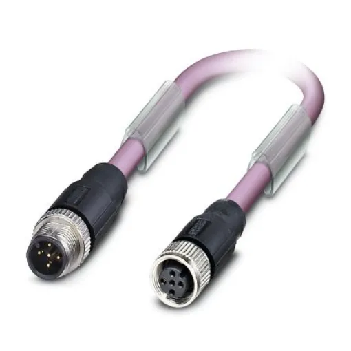 Phoenix Contact Straight Female 5 way M12 to Straight Male 5 way M12 Bus Cable, 15m - 1507586 product image