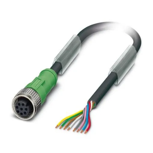 Phoenix Contact Straight Female 8 way M12 to Unterminated Sensor Actuator Cable, 1.5m - 1522590 product image