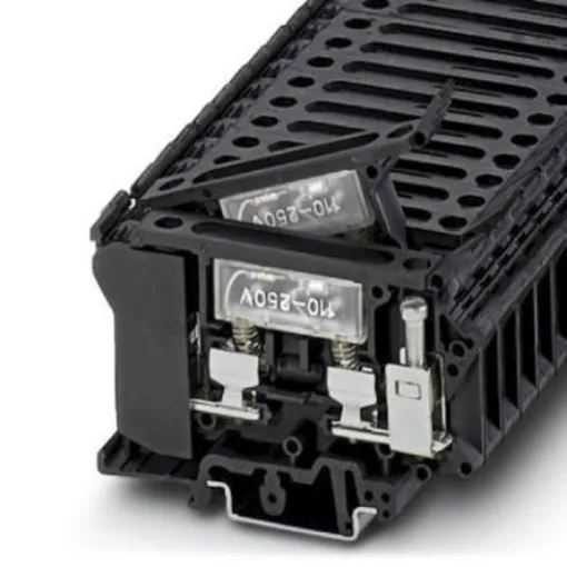 Phoenix Contact 3004249 UK6.3-HESILA 250 Series Black, 1.5mm², Single-Level, Screw Termination, Fused product image