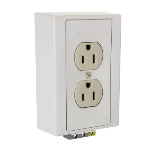 Phoenix Contact USA Mains Sockets, 15A Ivory, DIN Rail Mount PVC Screw, 125 V - 5600461 product image