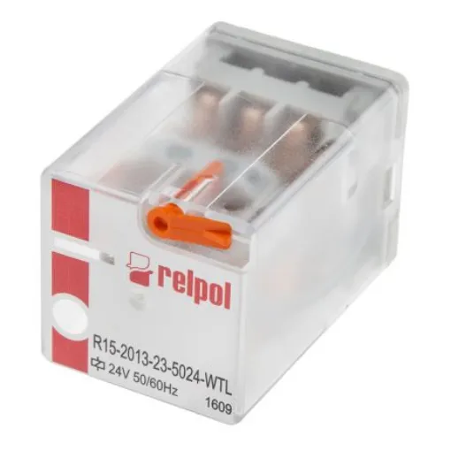 Relpol Plug In Power Relay, 24V ac Coil, 10A Switching Current, 3PDT - R15-2013-23-5024-WTL product image