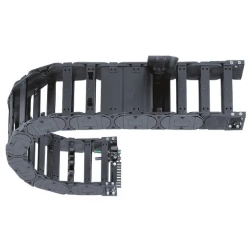 Igus E4.42, e-chain Black Cable Chain - Flexible Slot, W226 mm x D64mm, L1m, 100 mm Min. Bend Radius, Igumid G - E4.42.20.100.0 product image