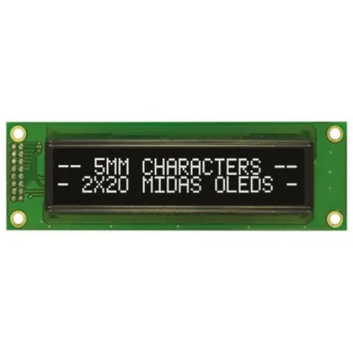 Midas White Passive matrix OLED Display COB Parallel Interface - MCOB22005A1V-EWP product image