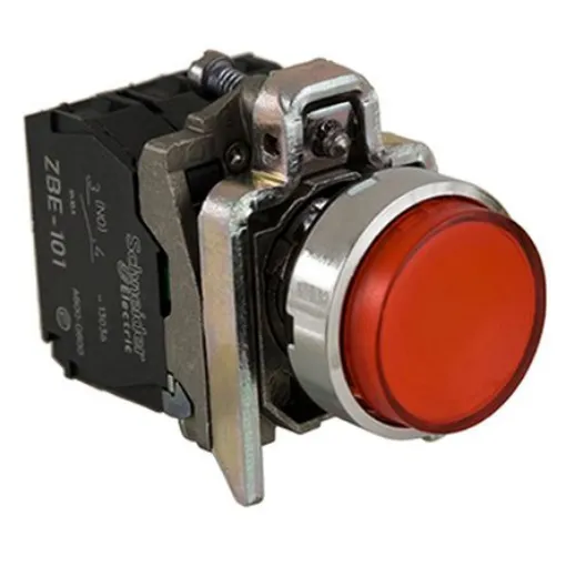 Schneider Electric Harmony XB4 Series Illuminated Push Button, Panel Mount, 22mm Cutout, SPDT - XB4BW14B5 product image