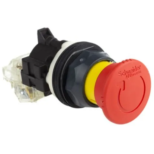 Schneider Electric Harmony 9001SK Series Twist Release Emergency Stop Push Button, Panel Mount, SPDT, IP66 - 9001SKR16H13 product image