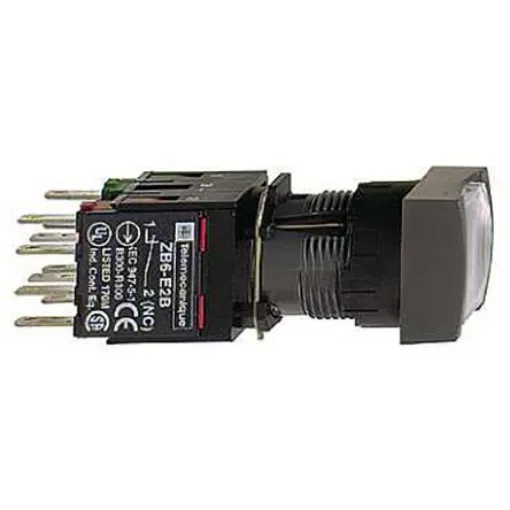 Schneider Electric Harmony XB6 Series Illuminated Push Button, Panel Mount, 16mm Cutout, IP65 - XB6CF1B5B product image