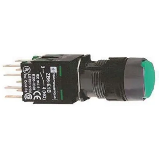 Schneider Electric Harmony XB6 Series Push Button, Panel Mount, 16mm Cutout, IP65 - XB6AA35B product image