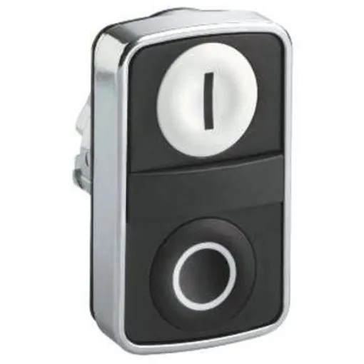 Schneider Electric Harmony XB4 Series Black, White Momentary Push Button Head, 22mm Cutout, IP67 - ZB4BA7121 product image