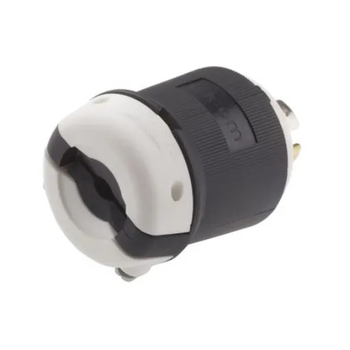 RS PRO USA Mains Plug, 30A Black, Cable Mount Quick Connect, 120/208 V - 8179381 product image