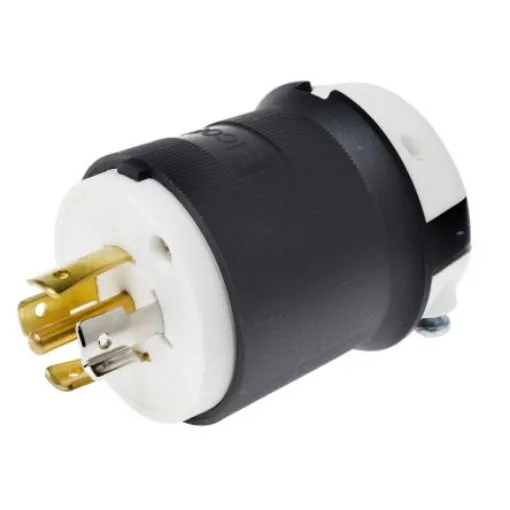RS PRO USA Mains Plug, 20A Black, Cable Mount Quick Connect, 120/208 V - 8179387 product image