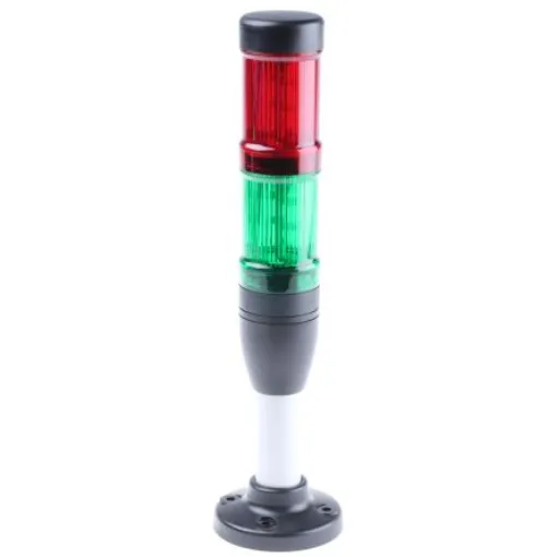 Eaton Red/Green Signal Tower, 2 Lights, 24 V ac/dc, Base Mount - 171295 SL4-100-L-RG-24LED product image
