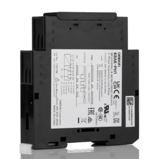 Omron Phase Monitoring Relay, 3 Phase, DPDT, DIN Rail - K8AKPH1200500VAC product image
