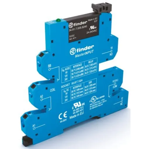 Finder Series 39 Series Solid State Interface Relay, 264 V Control, 2 A Load, DIN Rail Mount - 39.70.8.230.9024 product image