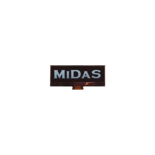 Midas 2.23in White Passive matrix OLED Display 128 x 32pixels TAB I2C, Parallel, SPI Interface - MCOT128032BX-WM product image