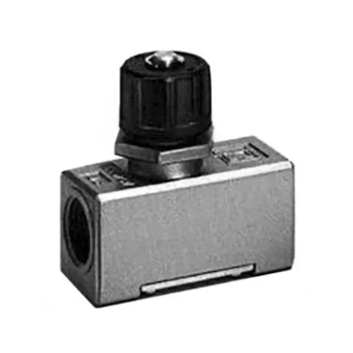 SMC AS Series Threaded Speed Controller, Rc 1/4 Inlet Port x Rc 1/4 Outlet Port - AS4000-02 product image