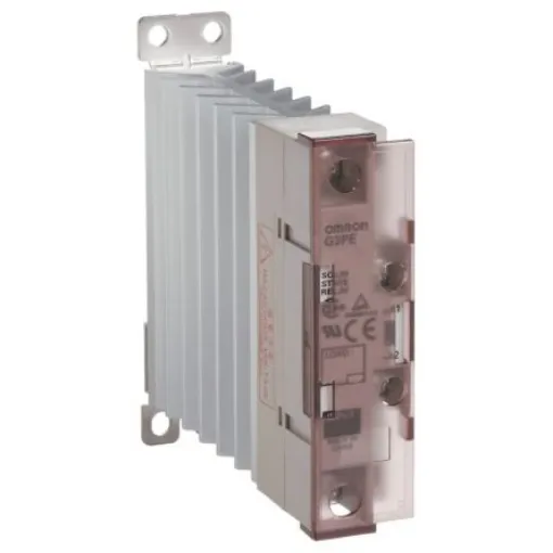 Omron G3PE Three Phase Series Solid State Relay, 15 A Load, DIN Rail Mount, 528 V ac Load, 30 V dc Control - G3PE-515B DC12-24 product image