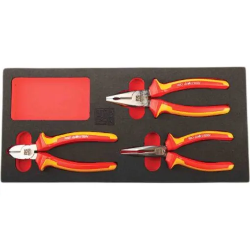 RS PRO 3-Piece Plier Set, 250 mm Overall - 8335931 product image