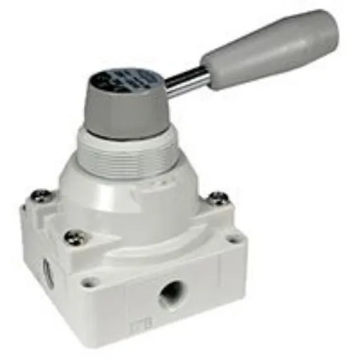 SMC Lever 4/3 Pneumatic Manual Control Valve VH200 Series, NPT 1/4, 1/4in, III B - VH200-N02 product image