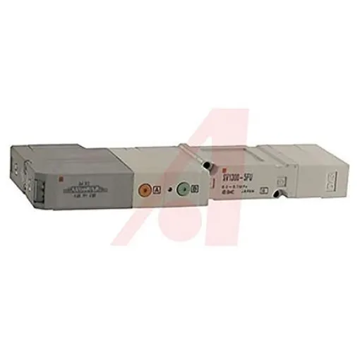SMC 5/3 Pneumatic Solenoid Valve - Solenoid/Pilot/Spring SV1000 Series 24V dc - SV1300R-5FU product image
