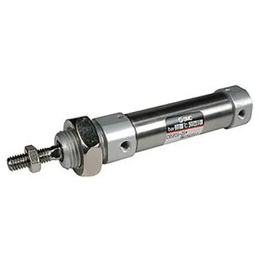SMC Pneumatic Piston Rod Cylinder - 25mm Bore, 30mm Stroke, CD85 Series, Double Acting - CD85N25-30-B product image