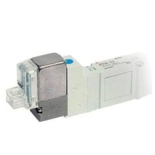 SMC 5/3 Pneumatic Solenoid Valve - Solenoid/Pilot/Spring SY5000 Series 24V dc - SY5340-5LOZ-Q product image
