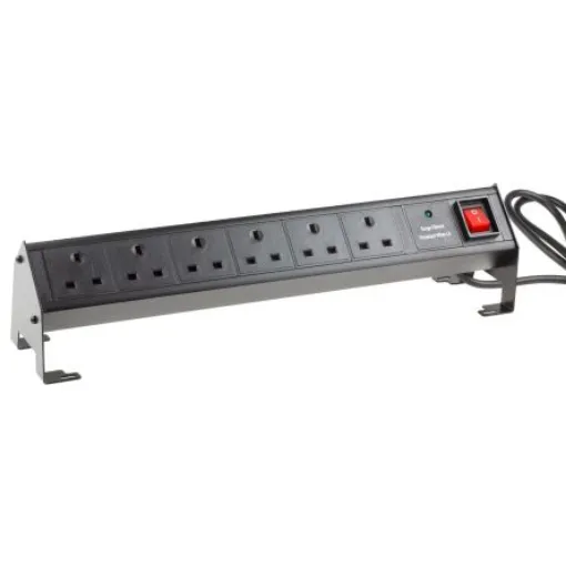 RS PRO Type G - British 6 Gang Power Distribution Unit, 3m Cable, 6A - 8399800 product image